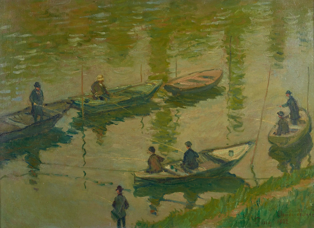 Les Pêcheurs de Poissy - Claude Monet image 1 copie de tableau peinte à la main