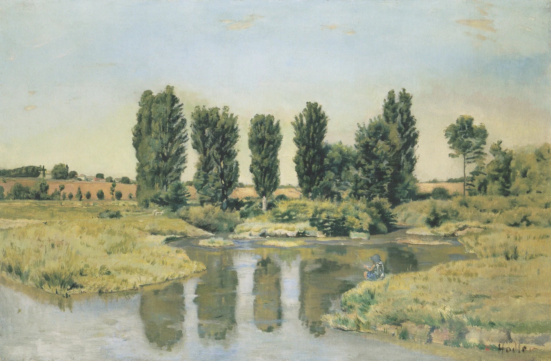Les Pedits Lacs - Ferdinand Hodler image 1 reproduction d’œuvre d’art à l’huile