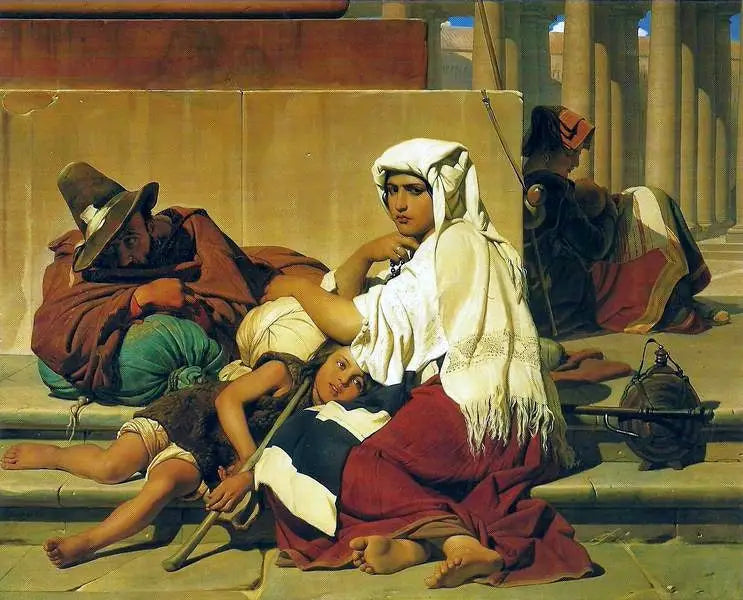 I pellegrini a Roma - Paul Delaroche