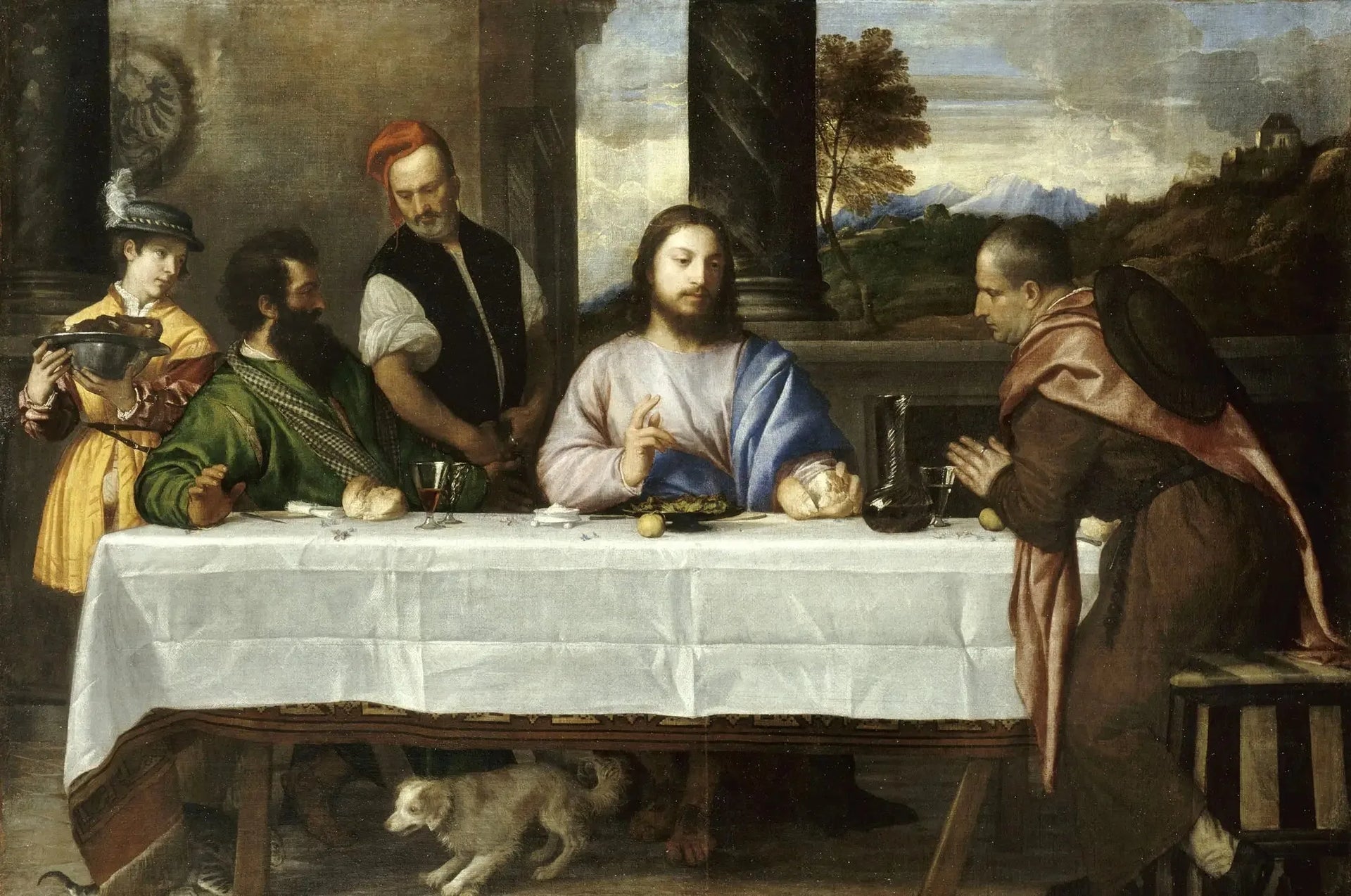 Les Pèlerins d'Emmaüs - Titian image 1 reproduction artisanale de tableau