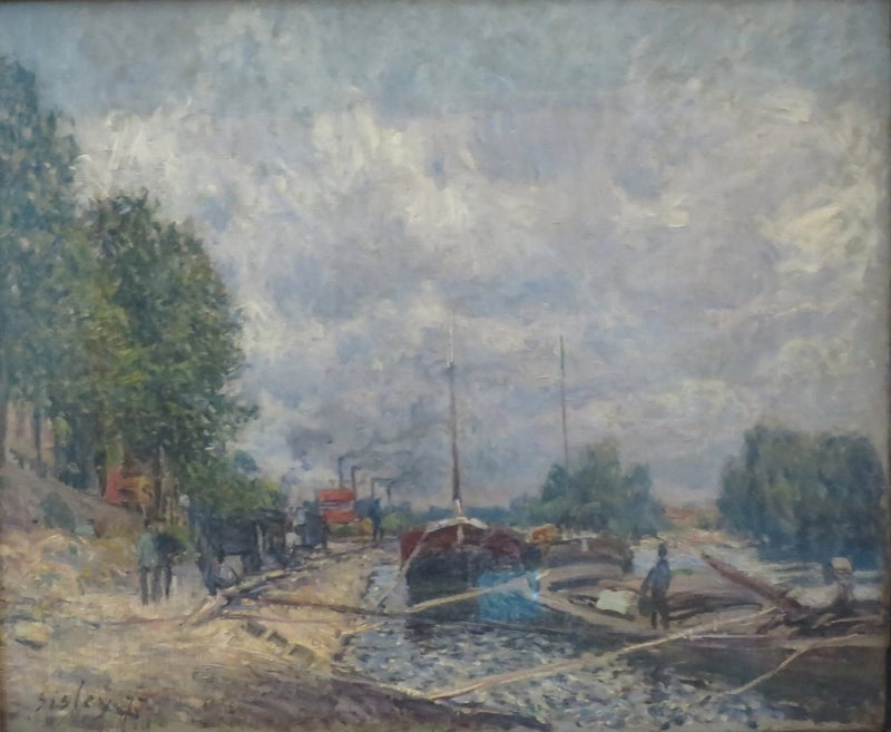 Le Burchielli a Billancourt - Alfred Sisley