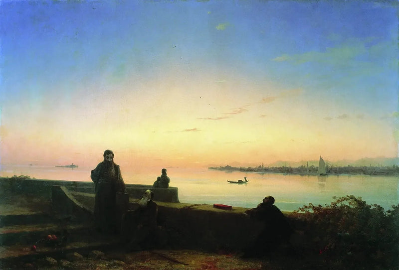 I Padri Mekhitaristi sull'isola di Lazare, Venezia - Ivan Aïvazovski