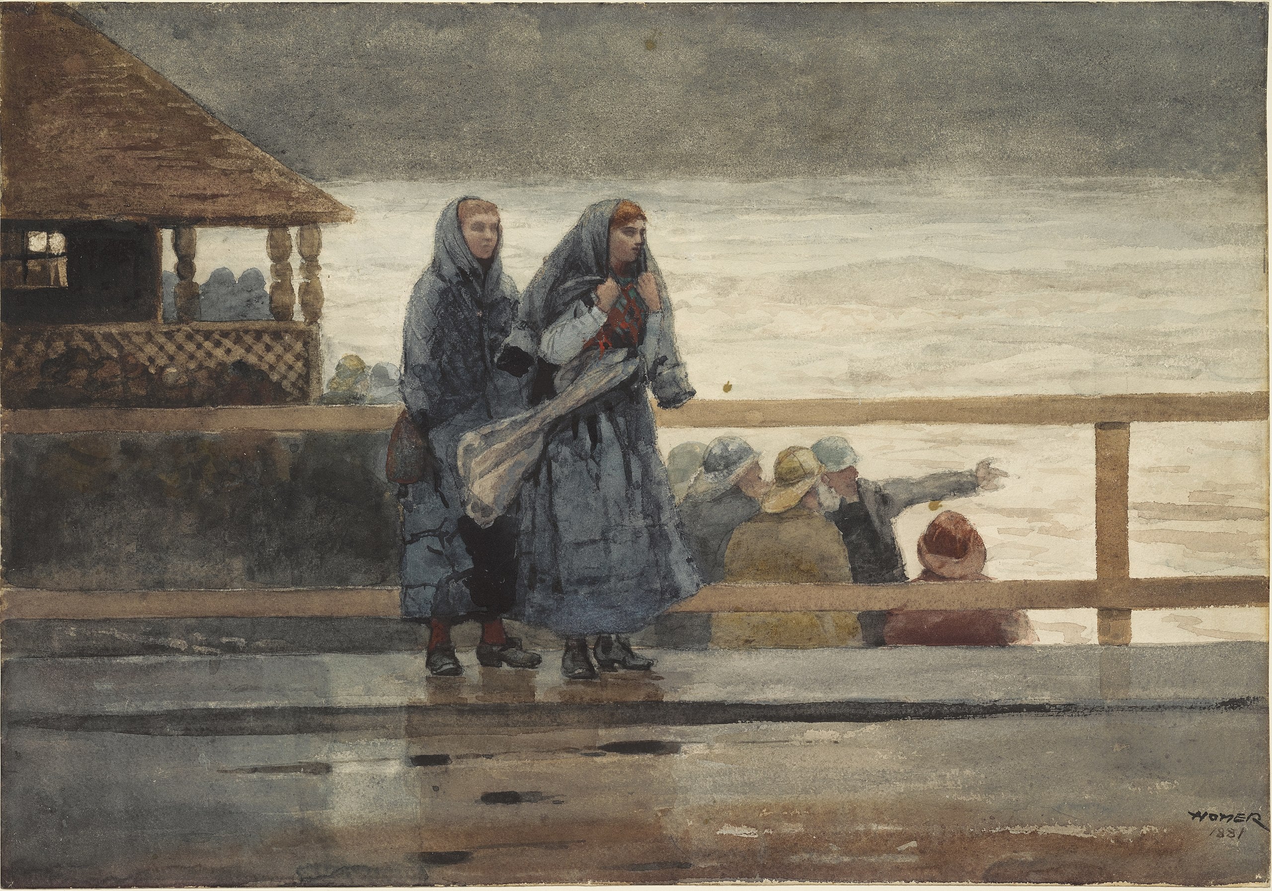 Les périls de la mer - Winslow Homer image 1 reproduction artisanale de tableau