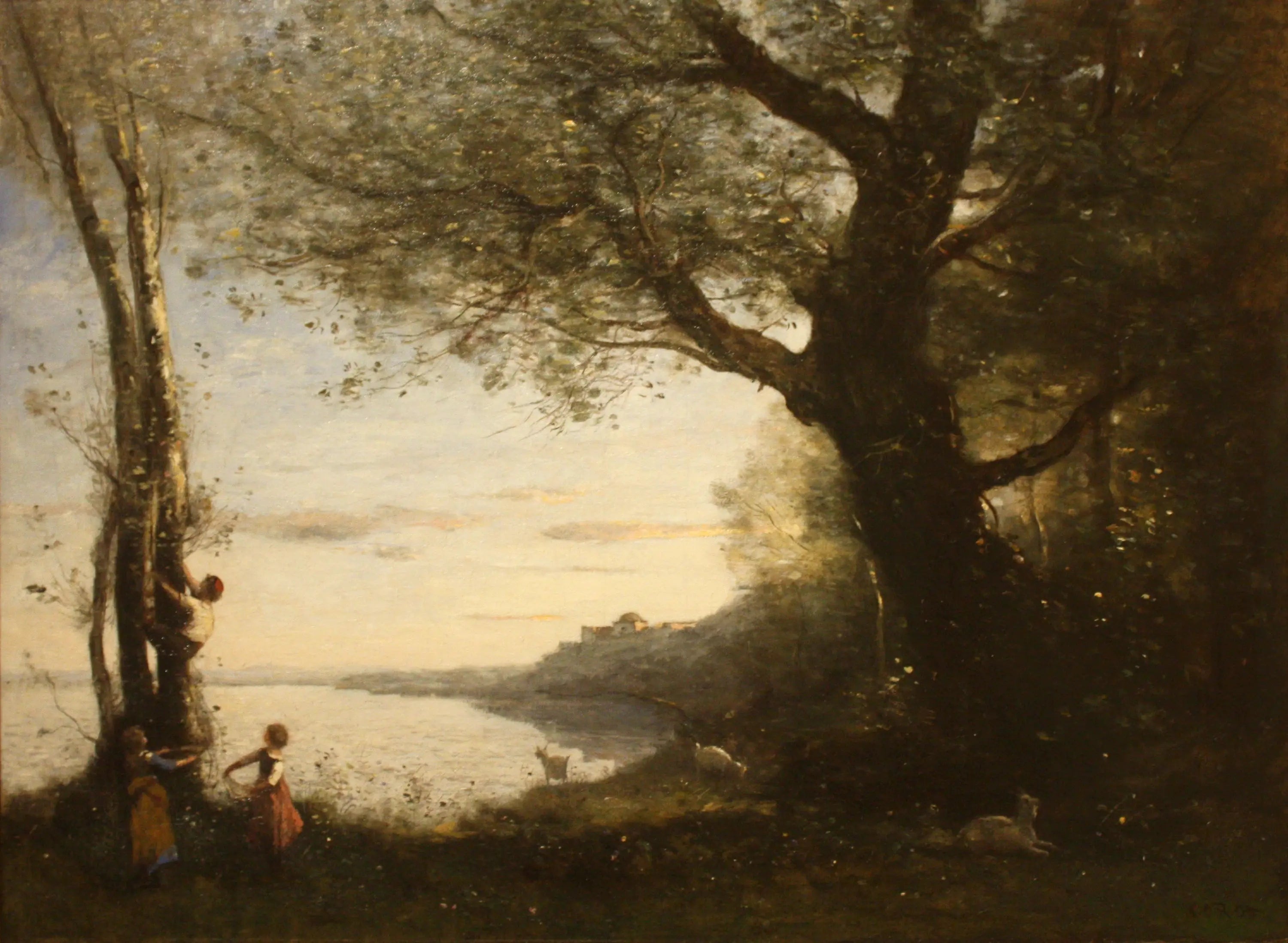 Les petits dénicheurs - Jean-Baptiste Camille Corot - Alpha Reproduction