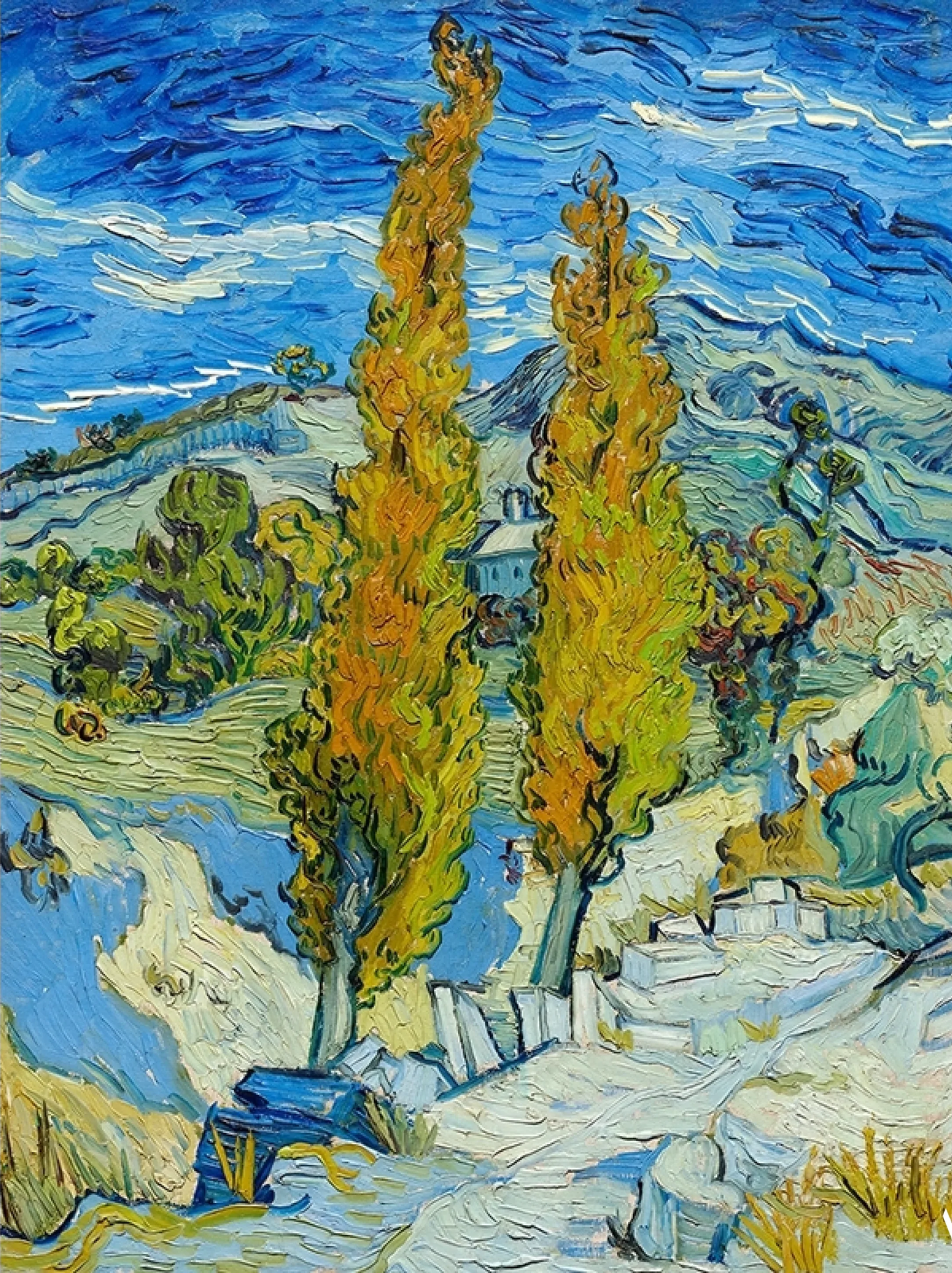 🌳 I Pioppi a Saint-Rémy – Vincent van Gogh (1889)