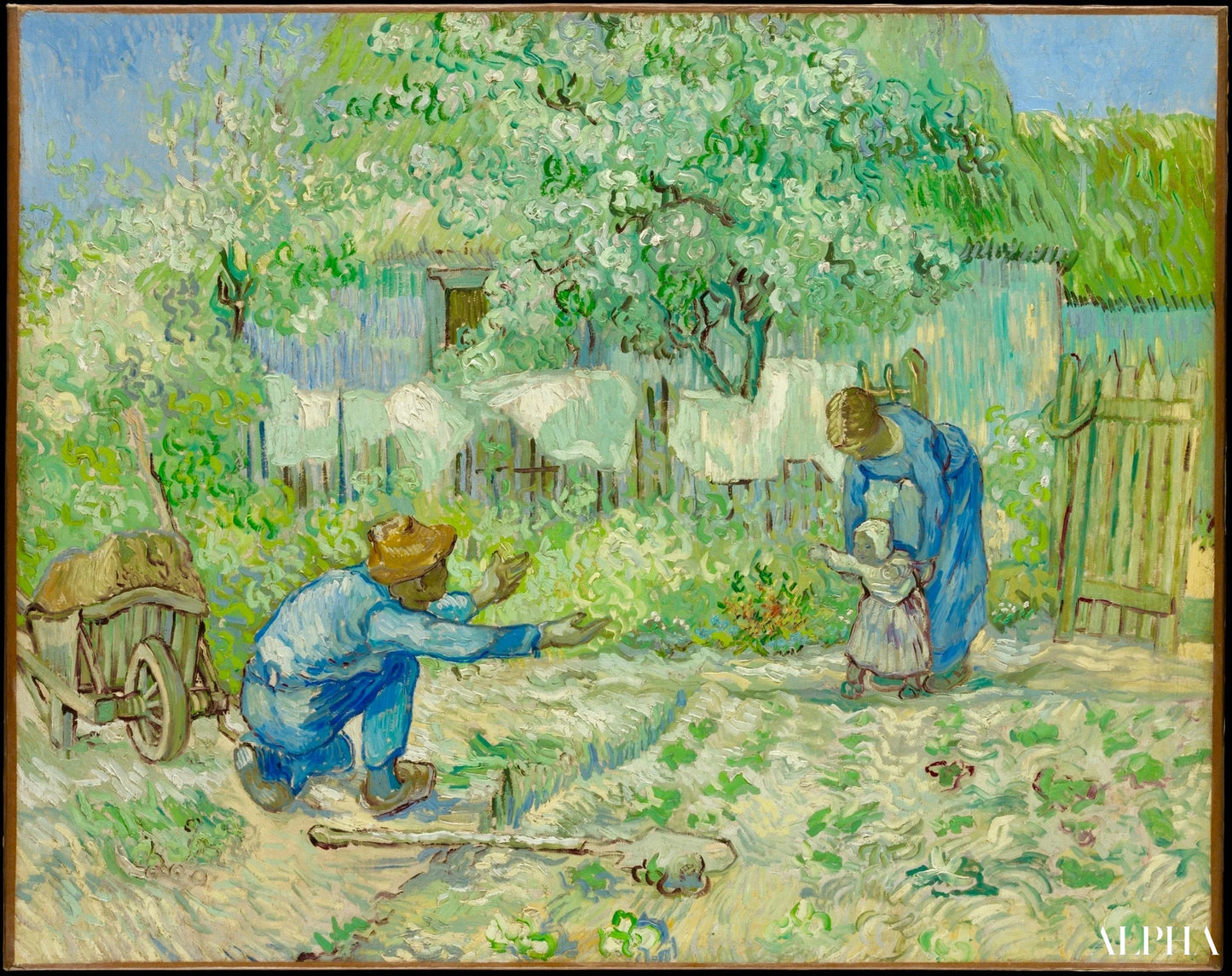 I primi passi (da Millet) - Van Gogh - Riproduzioni di quadri e dipinti di alta qualità