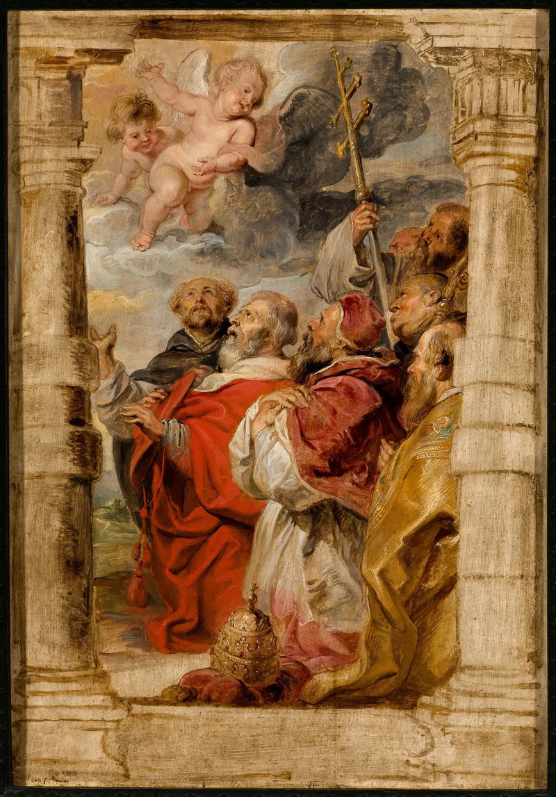 I principi della Chiesa adorando l'Eucaristia - Peter Paul Rubens