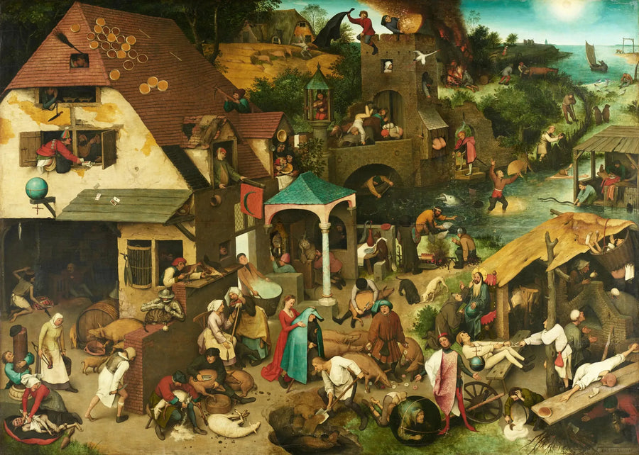 I Proverbi fiamminghi - Pieter Brueghel il Vecchio