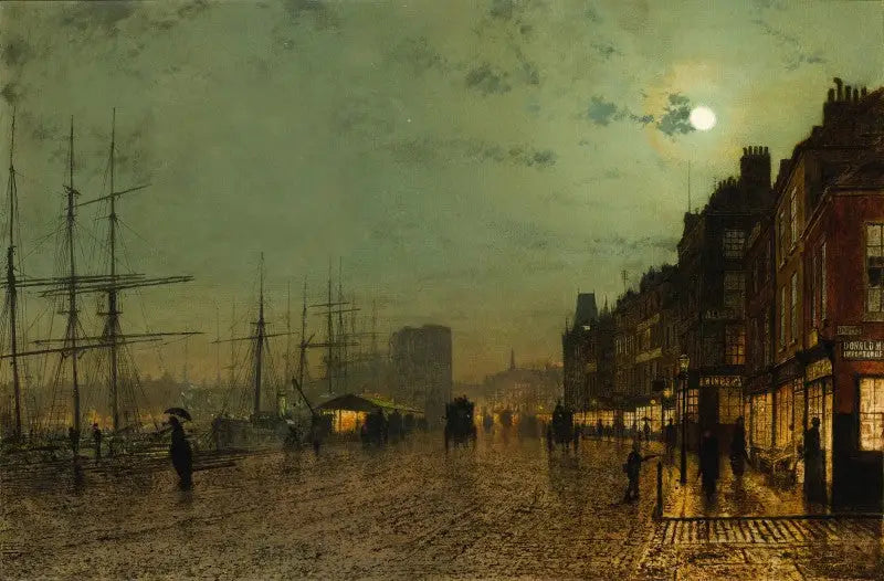 I moli di Glasgow - John Atkinson Grimshaw