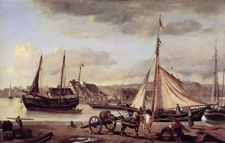 I moli commerciali di Rouen - Jean-Baptiste Camille Corot