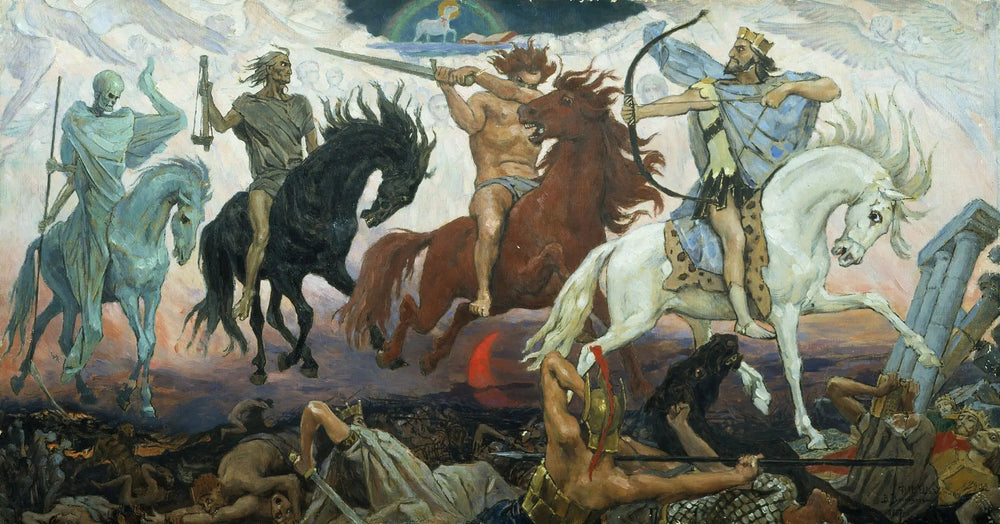 Les Quatre Cavaliers de l'Apocalypse - Viktor Vasnetsov image 1 reproduction artisanale de tableau
