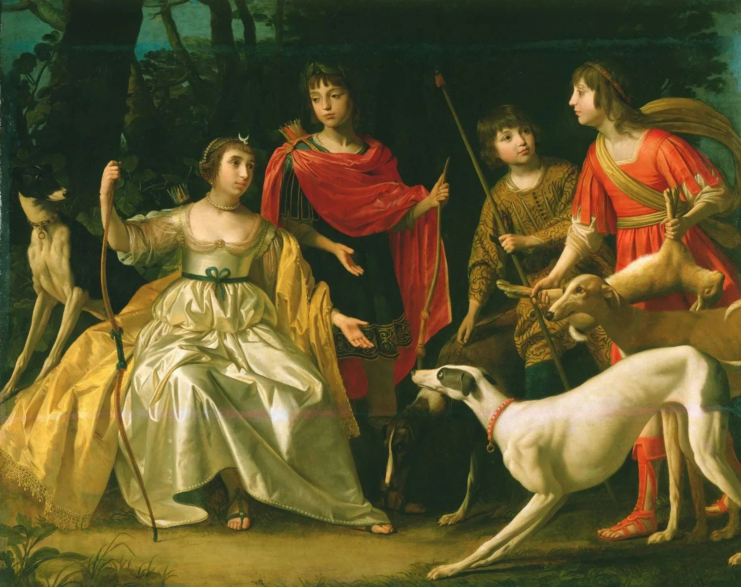 Les quatre enfants aînés du roi et de la reine de Bohême - Gerrit van Honthorst image 1 reproduction réalisée par Alpha Reproduction