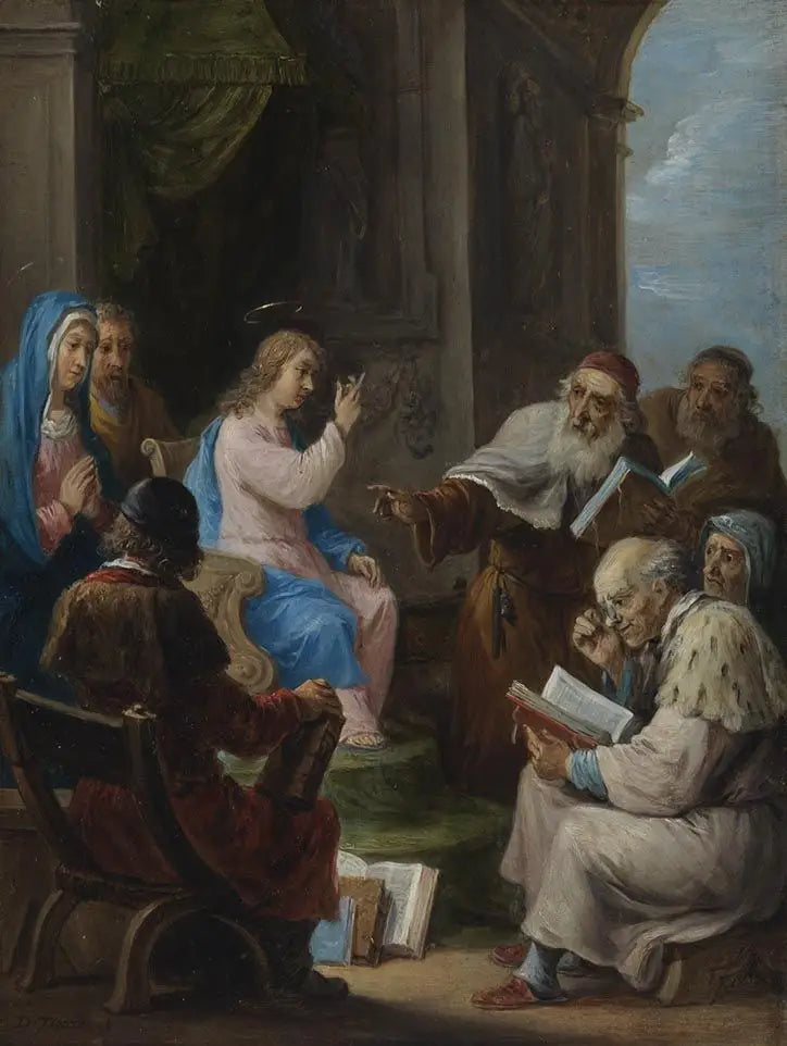 I quindici segreti del rosario : il Cristo di dodici anni tra i dottori del tempio - David Teniers il Giovane