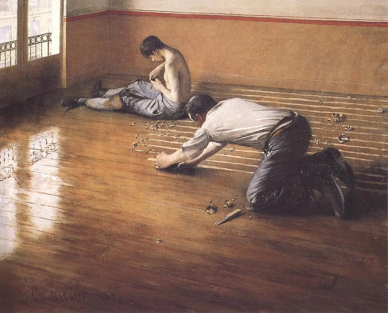I levigatori di parquet - Gustave Caillebotte