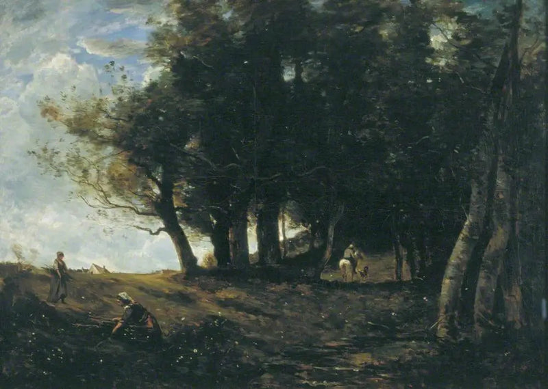 I raccoglitori di legna - Jean-Baptiste Camille Corot