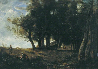 Les ramasseurs de bois - Jean-Baptiste Camille Corot - Alpha Reproduction
