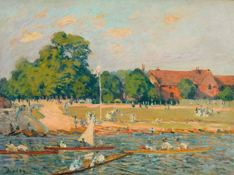 Le regate a Hampton Court - Alfred Sisley