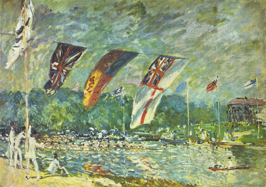 Le Regate a Molesey - Alfred Sisley