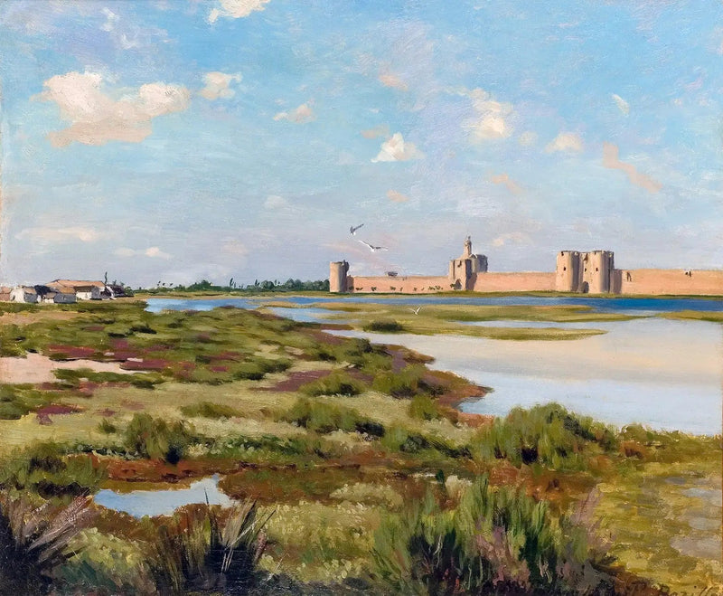 Le Mura di Aigues-Mortes - Frédéric Bazille
