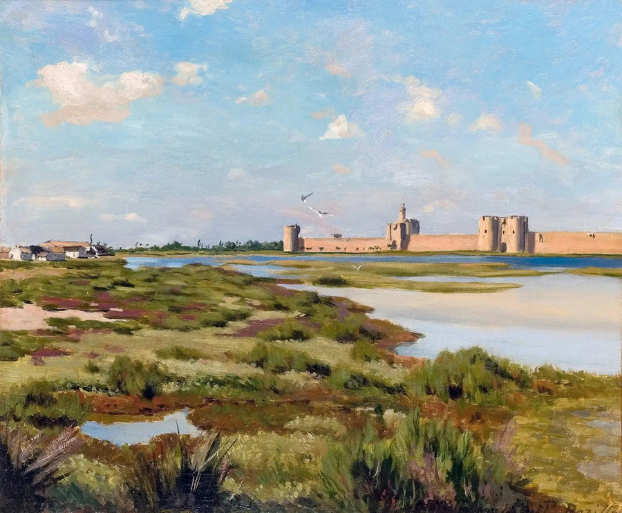 Le Mura di Aigues-Mortes - Frédéric Bazille