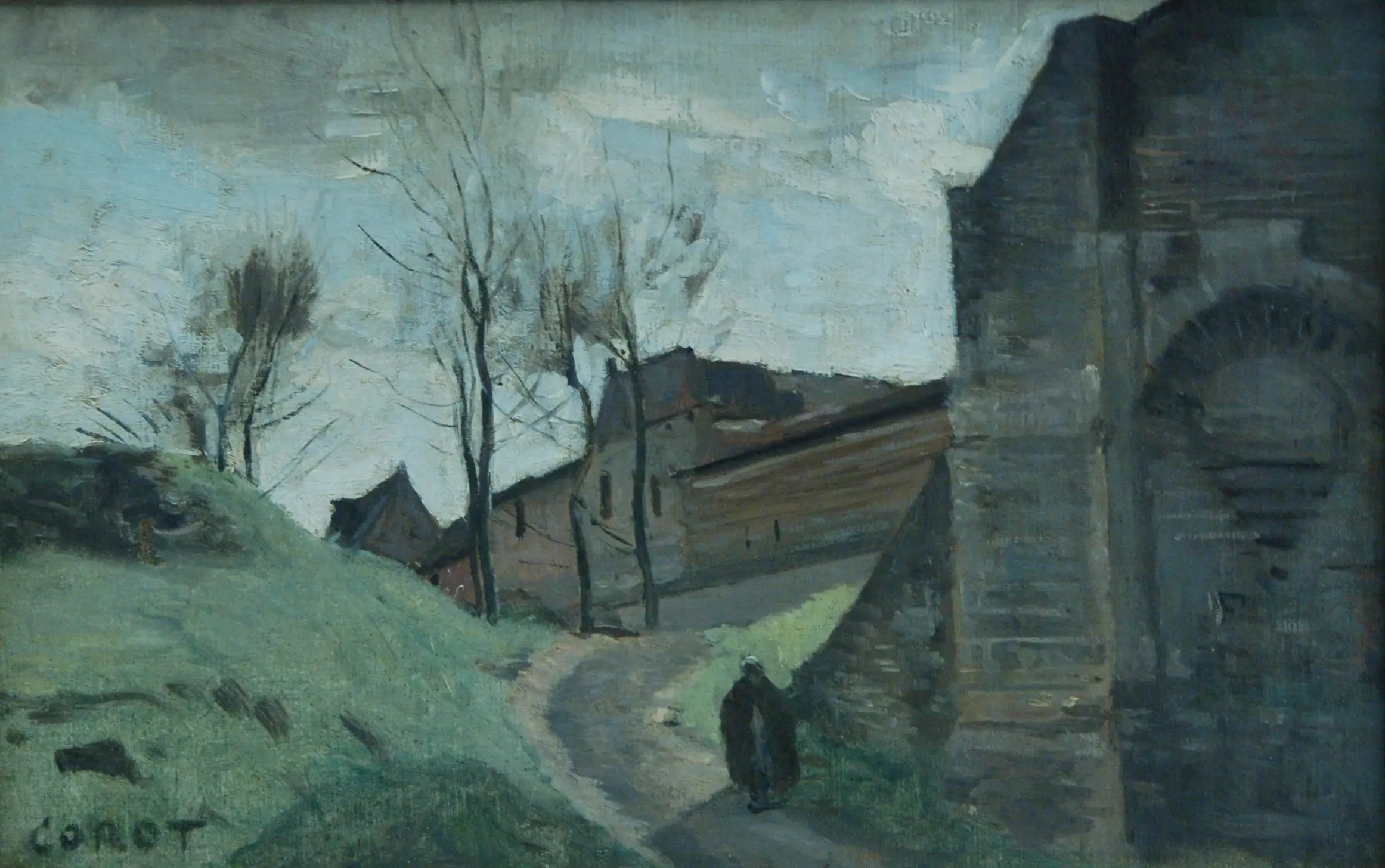 Les remparts d’Arras. Porte Saint-Michel - Jean-Baptiste Camille Corot - Alpha Reproduction