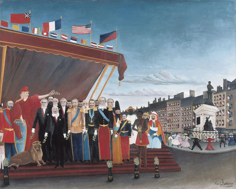 I Rappresentanti delle potenze straniere venendo a salutare la Repubblica in segno di pace - Henri Rousseau