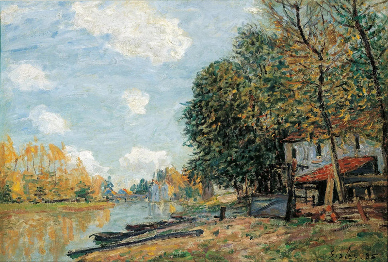 Le rive del Loing a Moret - Alfred Sisley