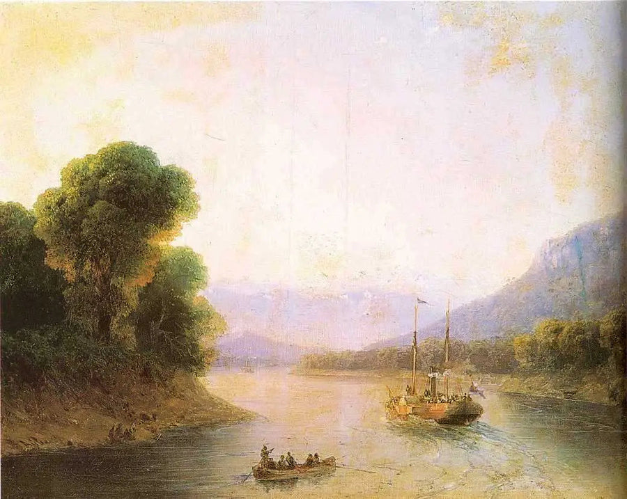 I fiumi fluviali in Georgia - Ivan Aïvazovski