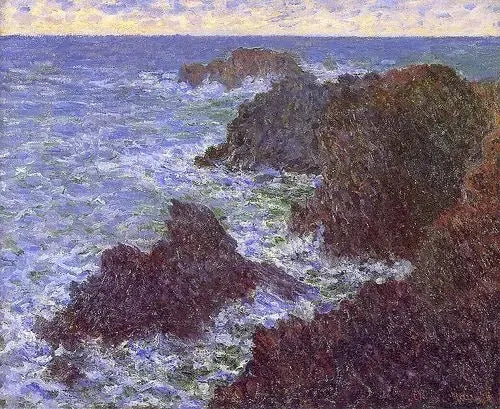Le Scogliere di Belle-Île, la Costa selvaggia - Claude Monet