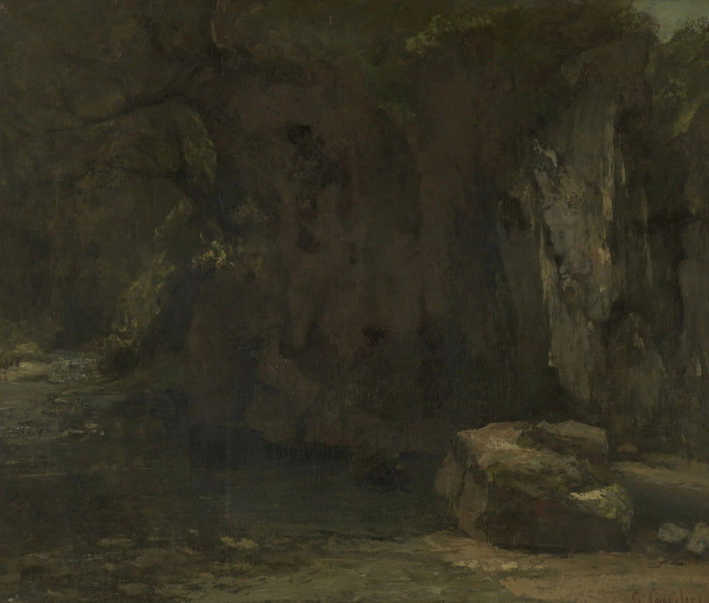 Le rocce della Loue - Gustave Courbet