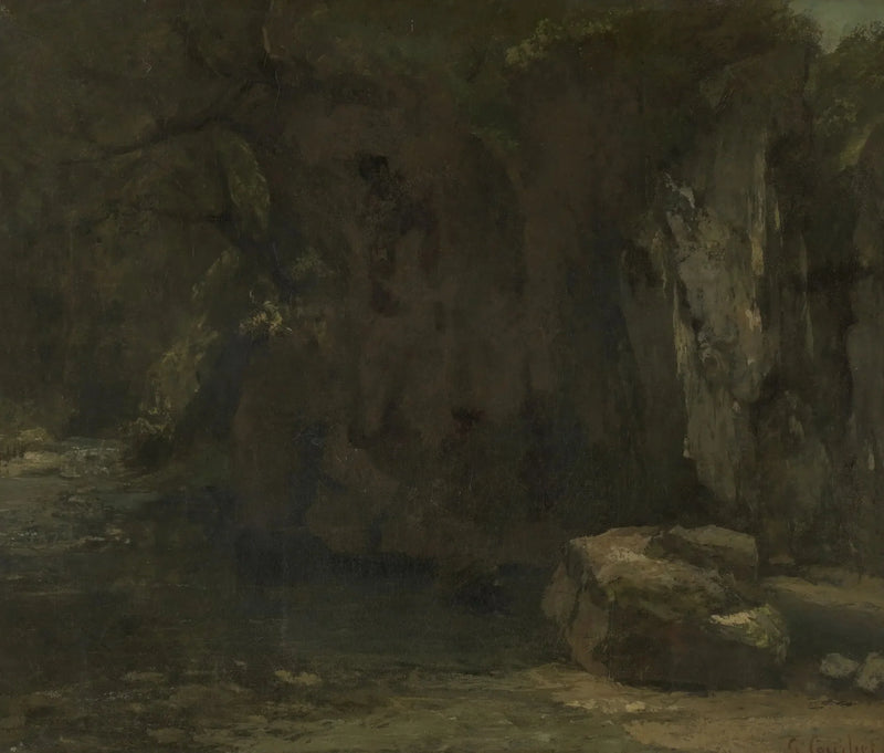 Le rocce della Loue - Gustave Courbet