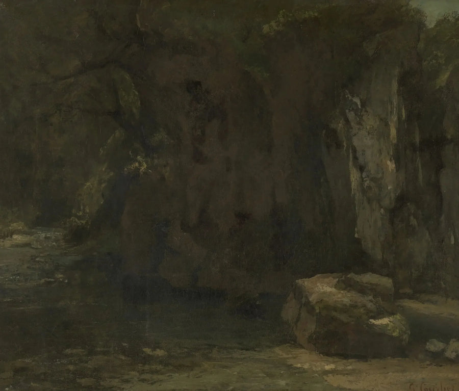 Le rocce della Loue - Gustave Courbet