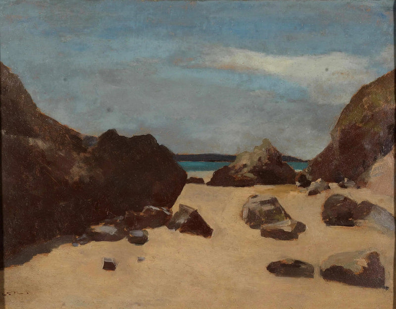 Le rocce (Rocce in Bretagna) - Odilon Redon