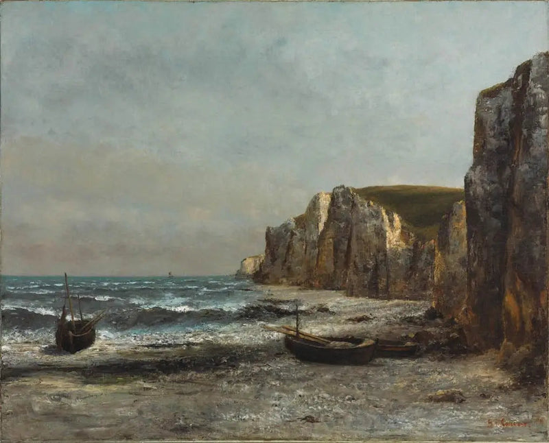 Le rocce di Étretat - Gustave Courbet