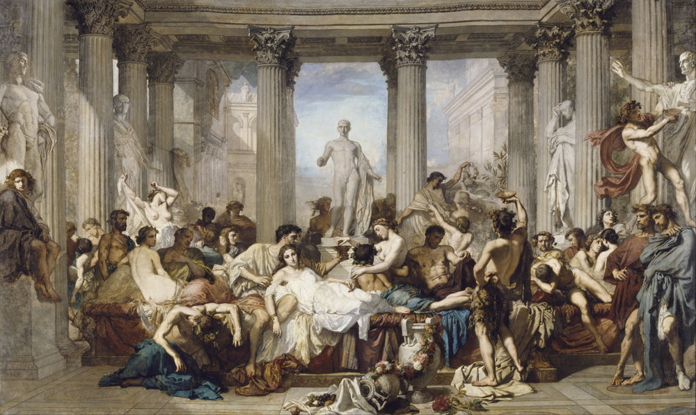 Les Romains de la décadence - Thomas Couture image 1 tableau peint à l’huile sur toile