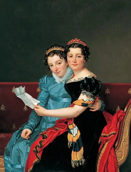 Le sorelle Zénaïde e Charlotte Bonaparte - Jacques-Louis David