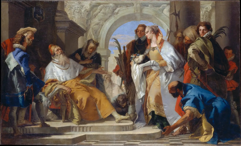 I santi patroni della famiglia Crotta - Giovanni Battista Tiepolo
