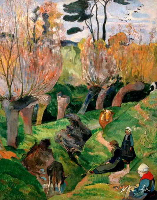 Les saules - Paul Gauguin - Reproductions de tableaux et peintures haut de gamme