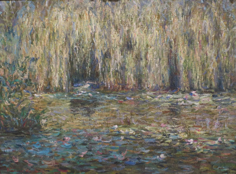 I salici piangenti sul stagno di ninfee a Giverny - Blanche Hoschedé Monet