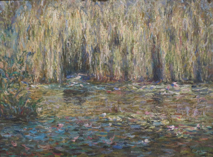 I salici piangenti sul stagno di ninfee a Giverny - Blanche Hoschedé Monet