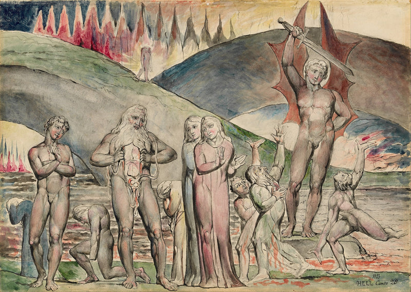Gli scismatici e i seminatori di discordia - Mahomet - William Blake