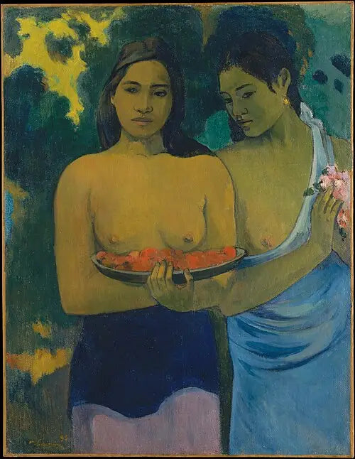 Les Seins aux fleurs rouges - Paul Gauguin image 1 copie de tableau peinte à la main