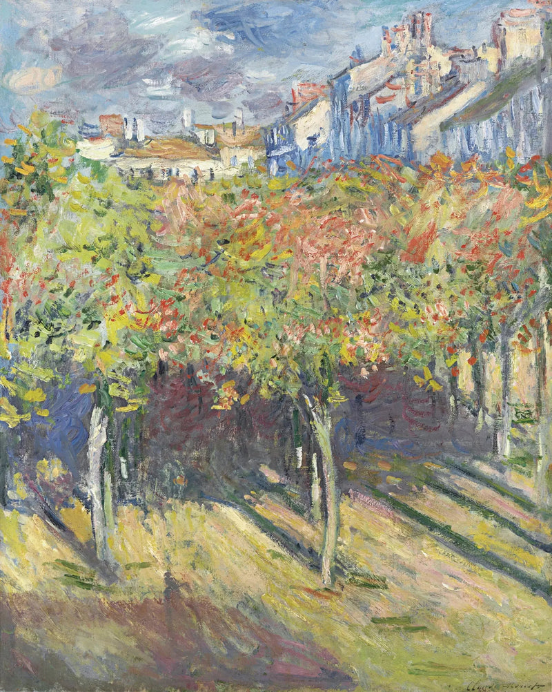 I Tigli a Poissy - Claude Monet