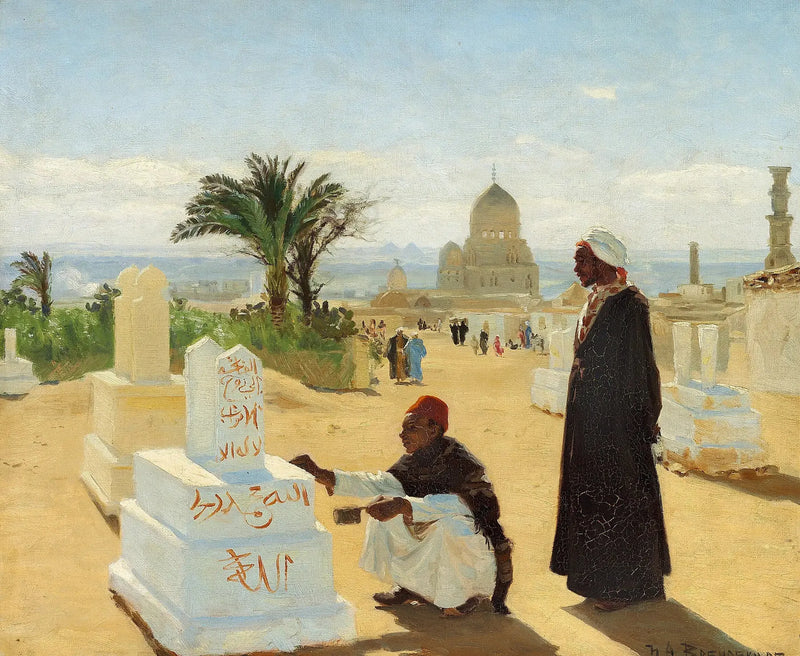 Le tombe degli apostoli Giacomo e Zaccaria vicino al Cairo. - H. A. Brendekilde
