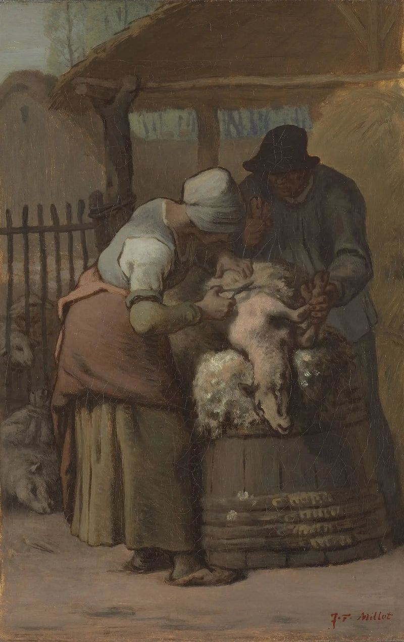 I tosatori di pecore - Jean-François Millet
