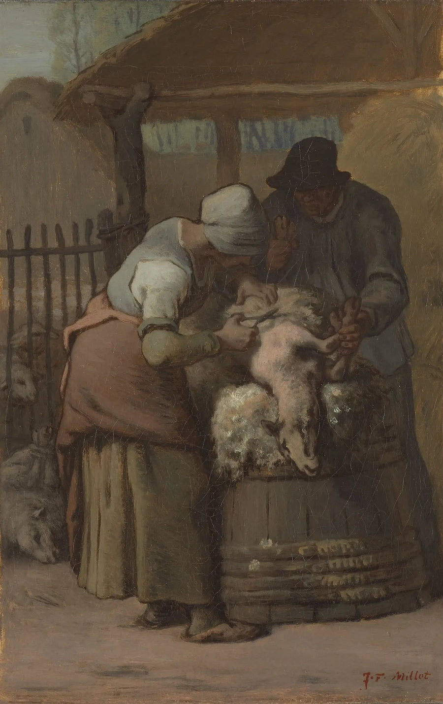 I tosatori di pecore - Jean-François Millet