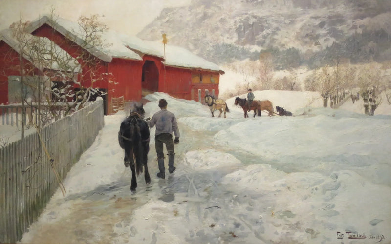 I trasportatori di legname tornano a casa - Frits Thaulow