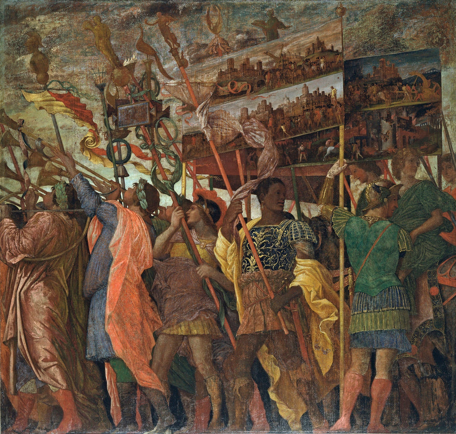 I Trionfi di Cesare : 1. Le Porte-Table - Andrea Mantegna