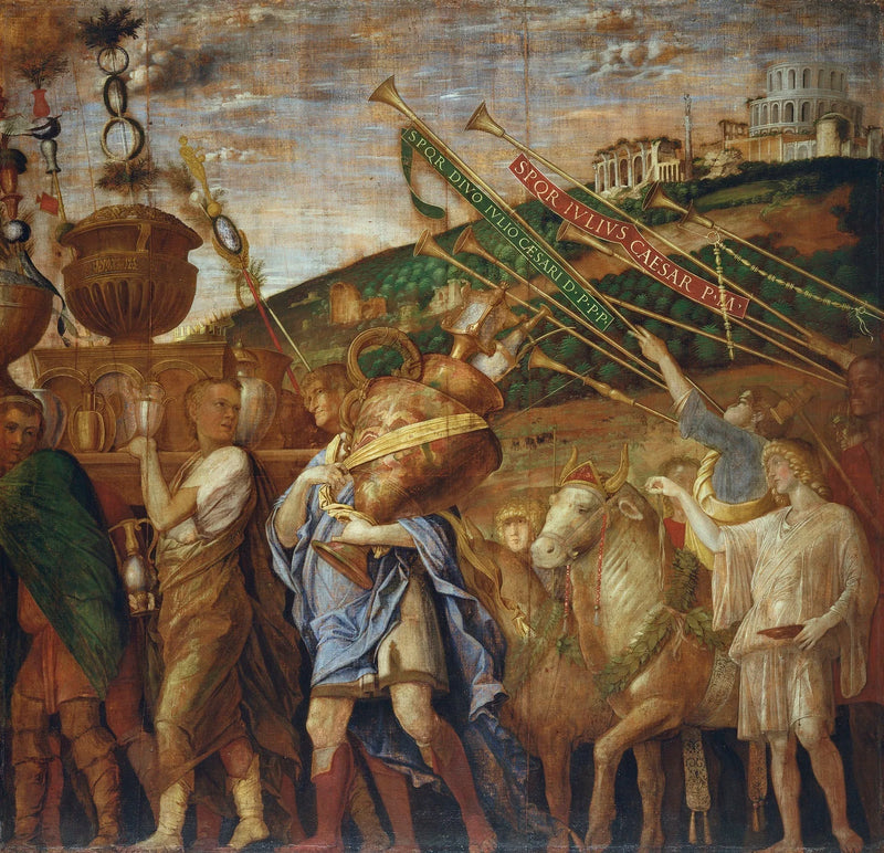 I Trionfi di Cesare : 4. I portatori di vaso - Andrea Mantegna