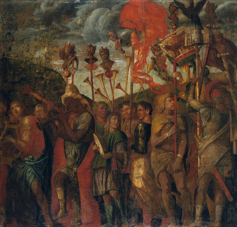 I Trionfi di Cesare : 8. I Musicisti - Andrea Mantegna